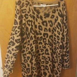 Old Navy Leopard tunic sweater